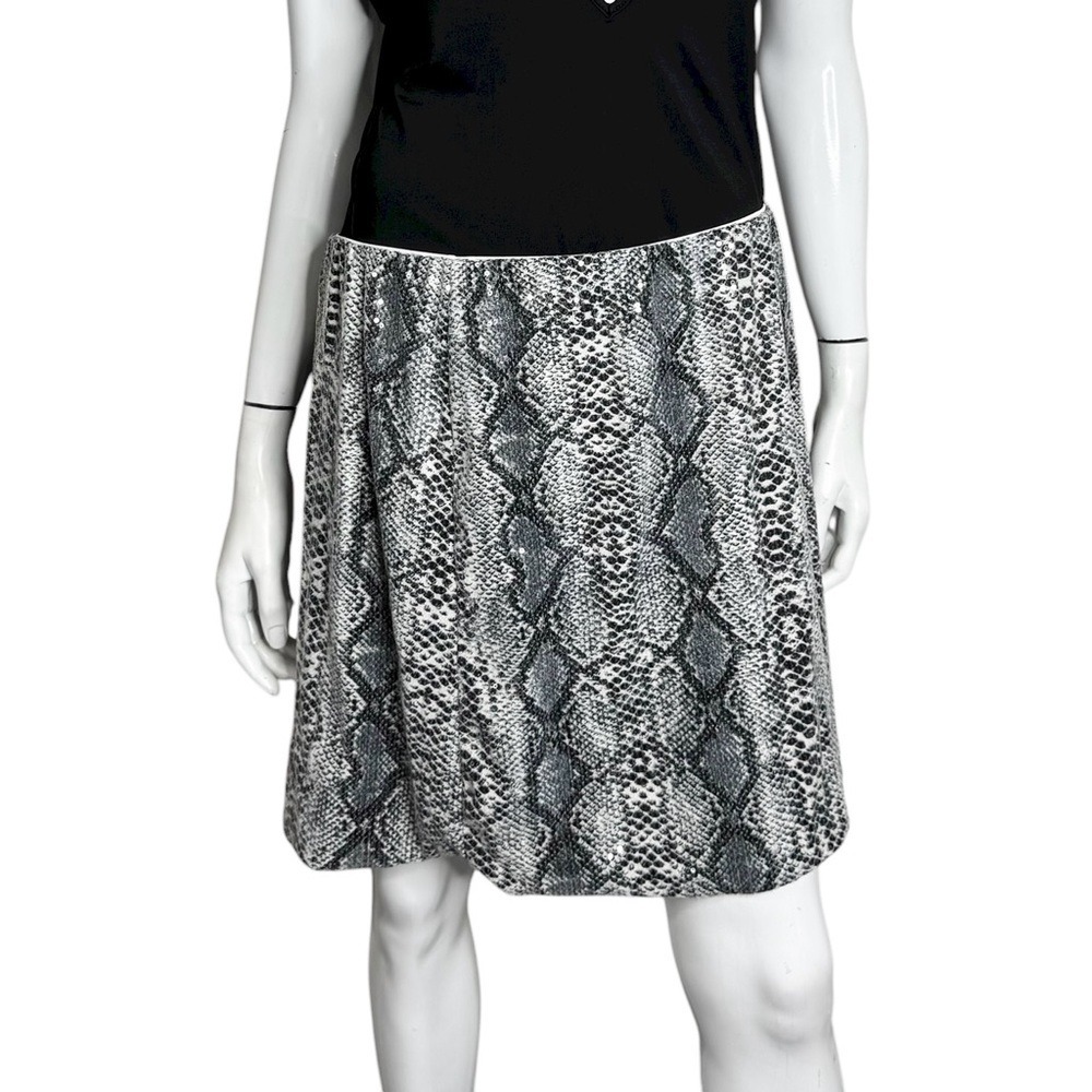YYA Womens Grey Snakeskin Sequin Mini Skirt XL Animal Print Sparkly Party Skirt